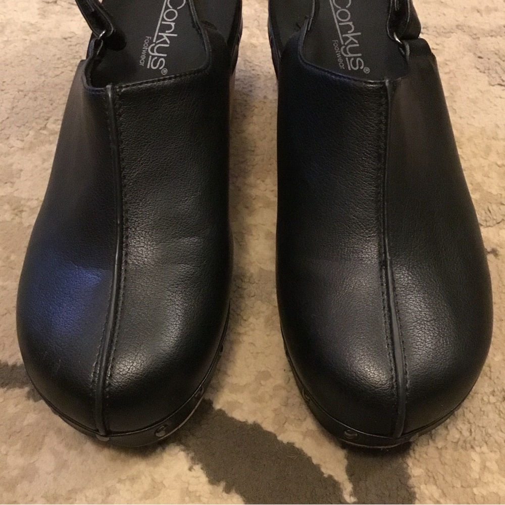 Corkys Black Make Em Blush Studded Clogs - Picture 5 of 8